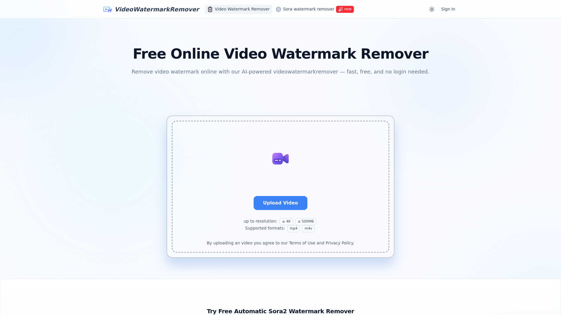 VideoWatermarkRemover AI